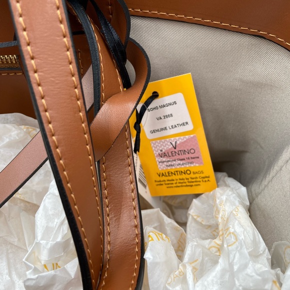 NEW! VALENTINO BY MARIO VALENTINO MAGNUS SOHO MONOGRAM LEATHER TOTE - Picture 14 of 16